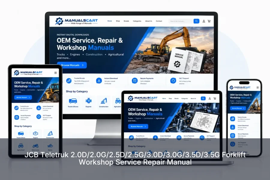 JCB Teletruk 2.0D/2.0G/2.5D/2.5G/3.0D/3.0G/3.5D/3.5G Forklift Workshop Service Repair Manual