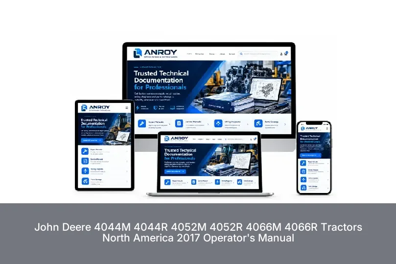 John Deere 4044M 4044R 4052M 4052R 4066M 4066R Tractors North America 2017 Operator's Manual